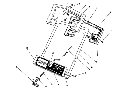 Part Location Diagram of 73-3460 Lawn Boy Tube-Handle, Upper